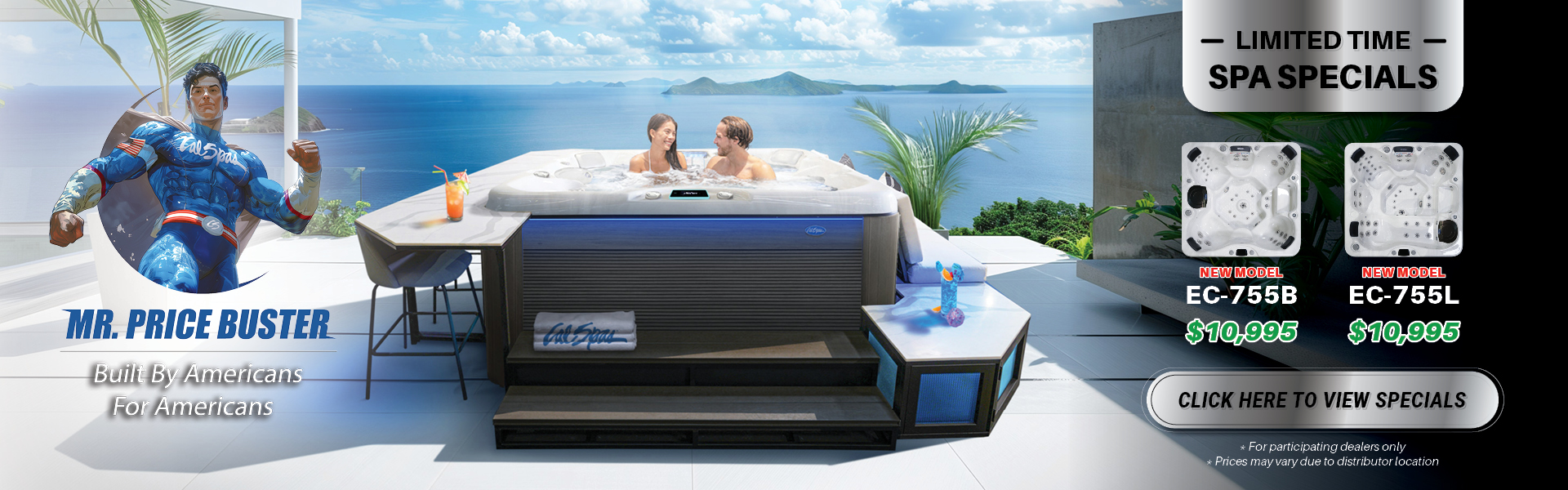 Calspas hot tub being used in a family setting - Bellingham